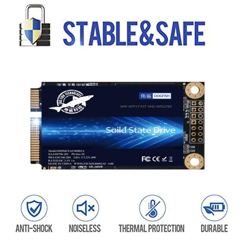 DogFish SSD mSATA 60GB Dogfish Internal Solid State Drive High Performance Hard Drive for Desktop Laptop SATA III 6Gb/s mini sata ssd(60GB MSATA) - Image 4